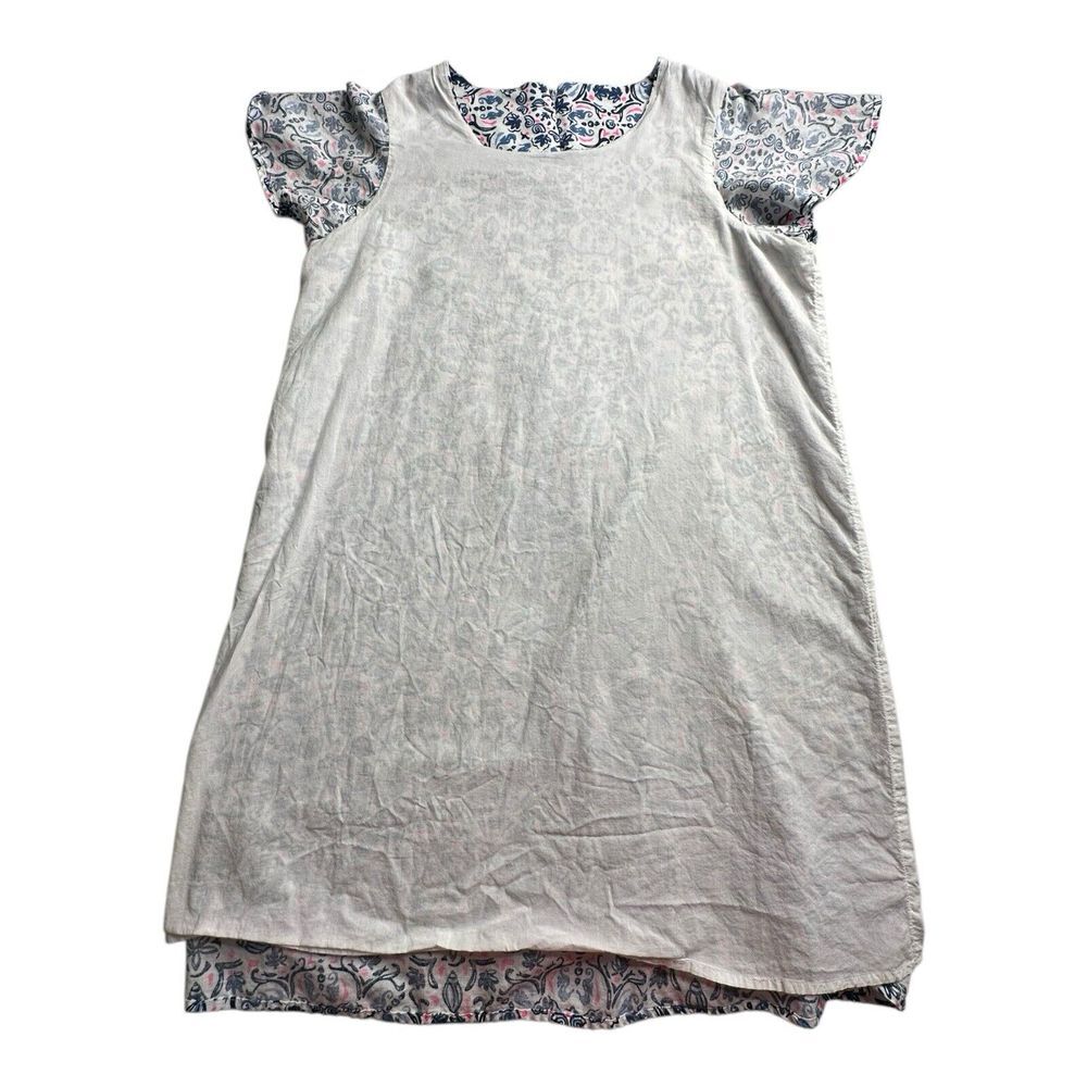 Vineyard Vines‎ Women's Flutter Sleeve Linen Blend Shift Dress - Size M Lined - Picture 7 of 13